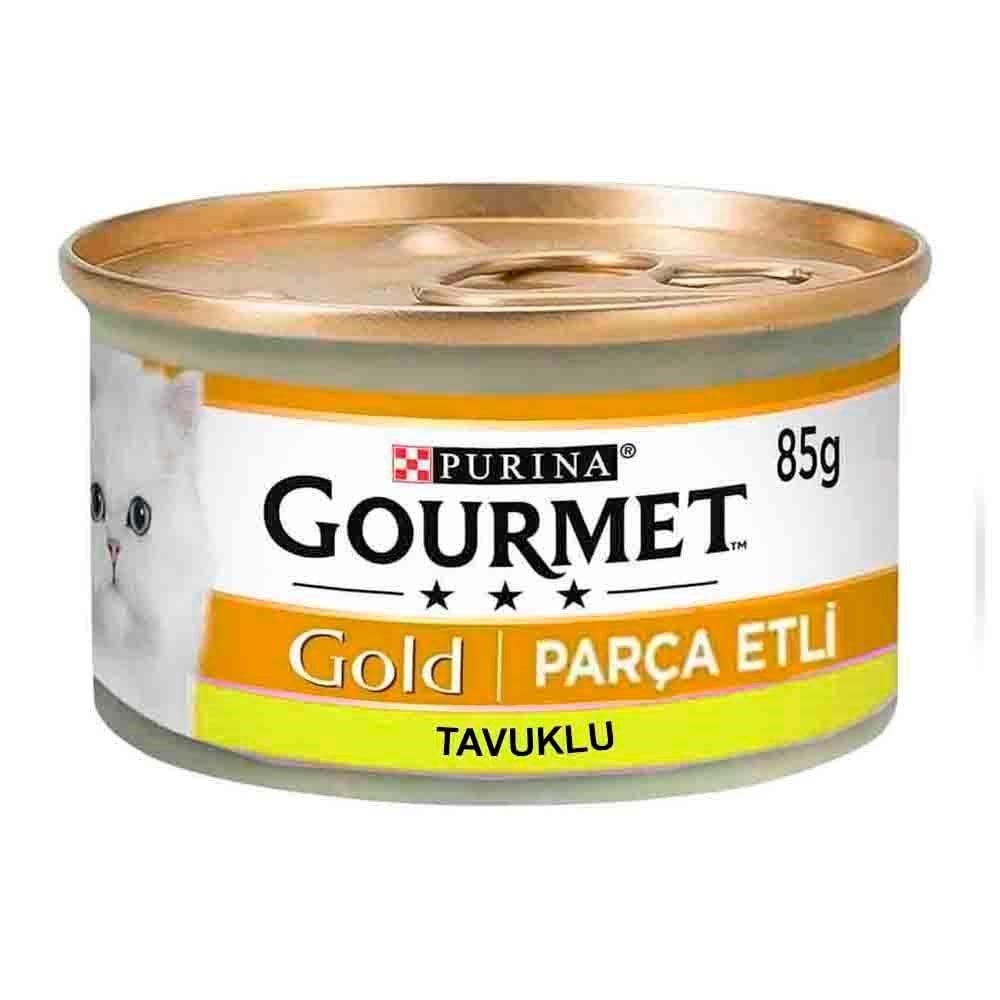 Gourmet Gold Savoury Cake Parça Etli Tavuklu Yetişkin Kedi Konservesi 85gr