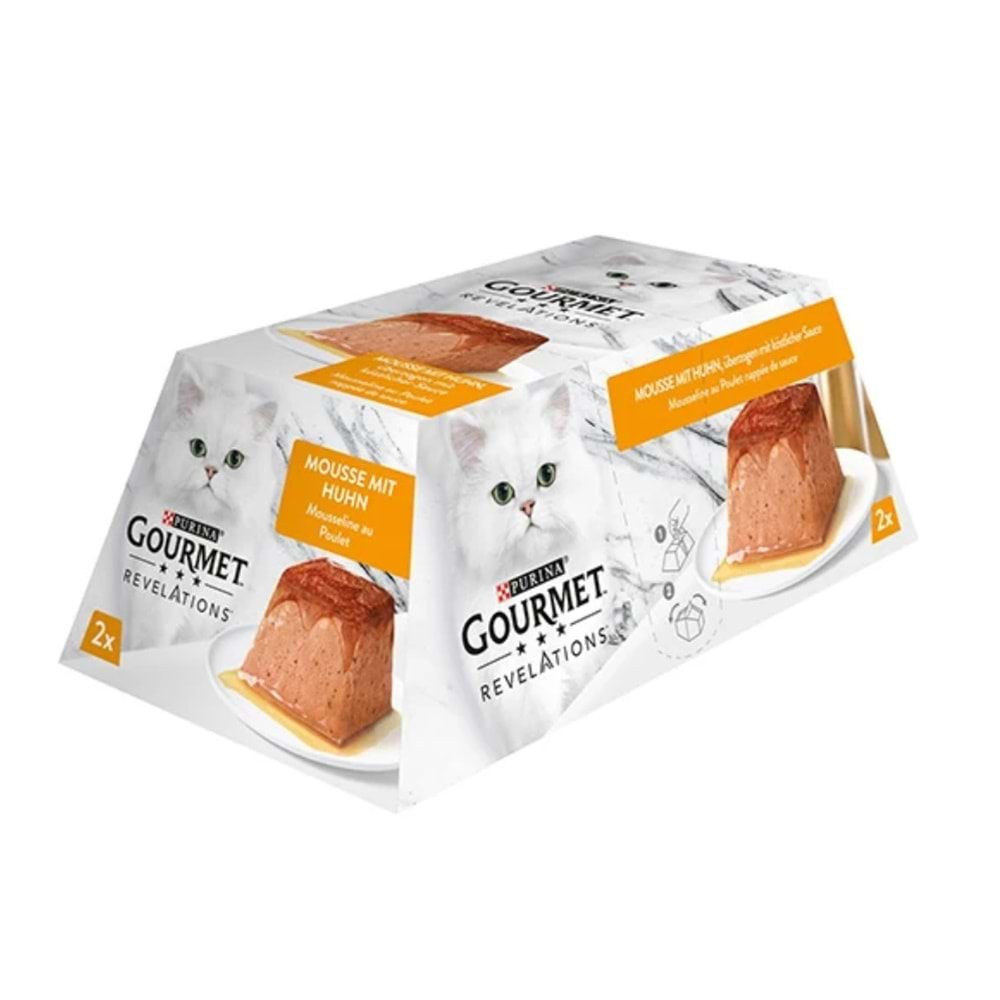 Purina Gourmet Revelations Tavuklu Kedi Yaş Maması 2x57gr