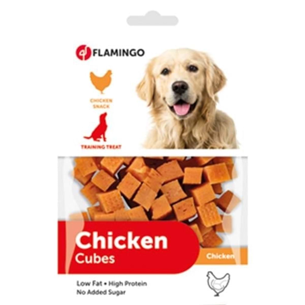 Flamingo Tavuklu Yumuşak Küp Köpek Ödül Maması 85gr