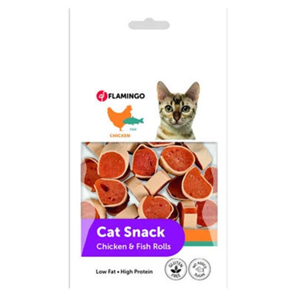 Flamingo Cat Snack Tavuklu Balıklı Kedi Ödülü 50 gr