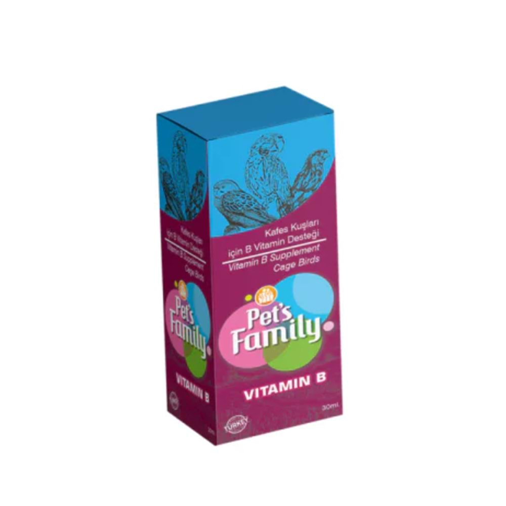 Pets Family Kuşlar için B Vitamini 30ml