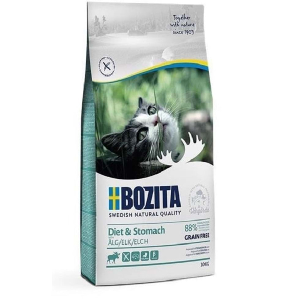 Bozita Diet Ve Stomach Tahılsız Geyikli Kedi Maması 10 kg