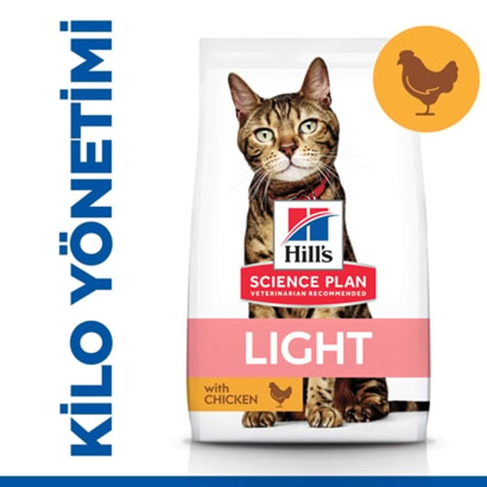 Hills Light Tavuklu Yetişkin Kuru Kedi Maması 3 Kg