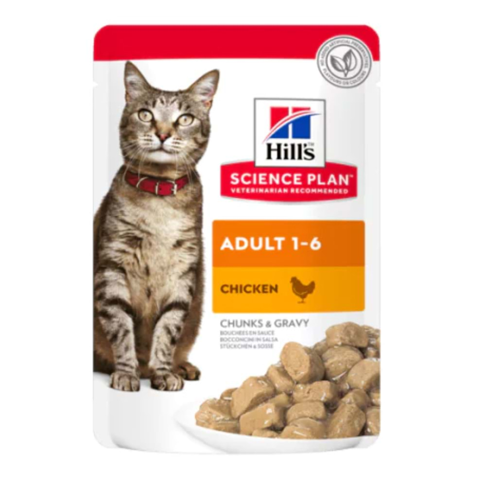 Hill's Pouch Tavuklu Yetişkin Kedi Konservesi 85gr