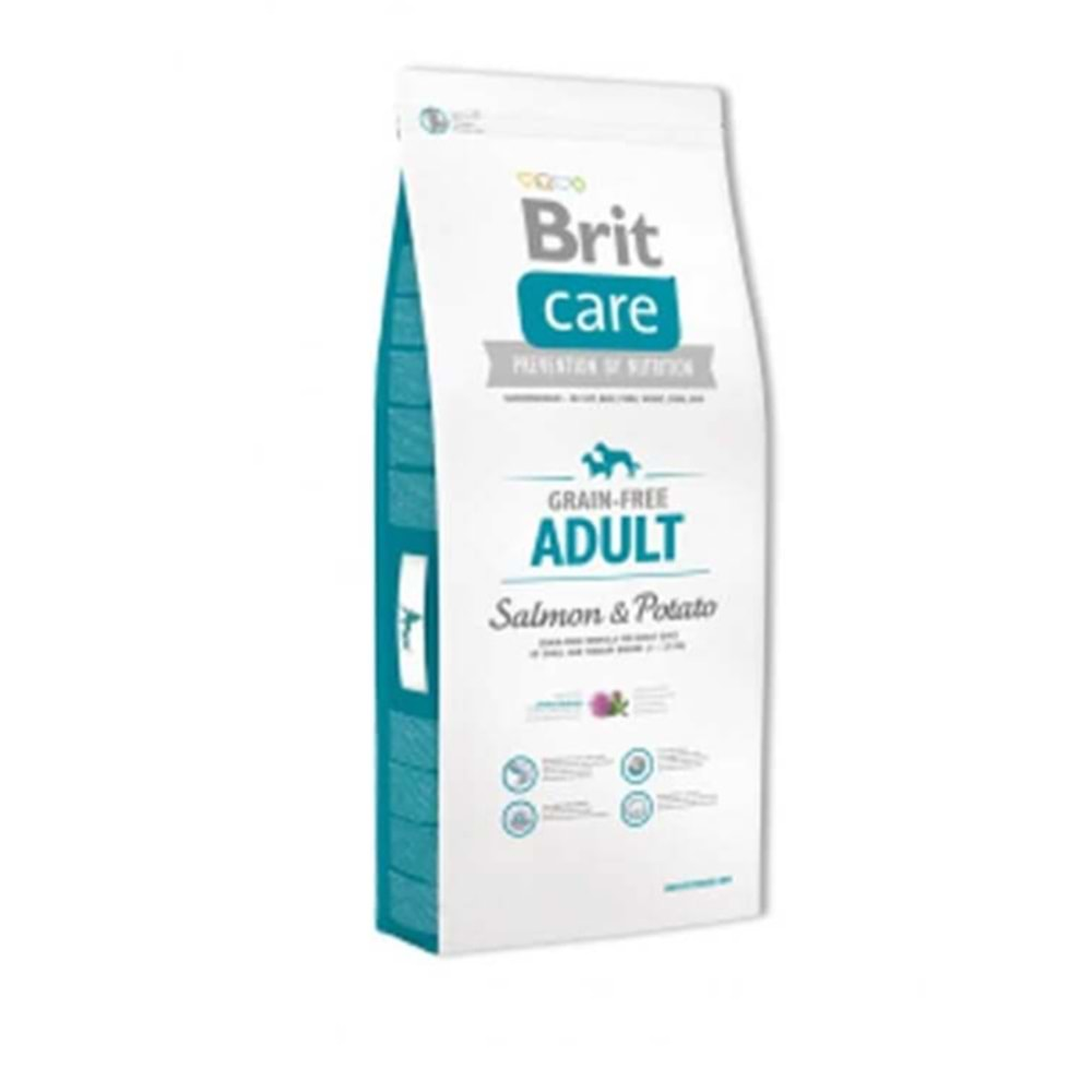 Brit Care Tüm Irklar için Somonlu ve Patatesli Yetişkin Tahılsız Köpek Maması 3kg