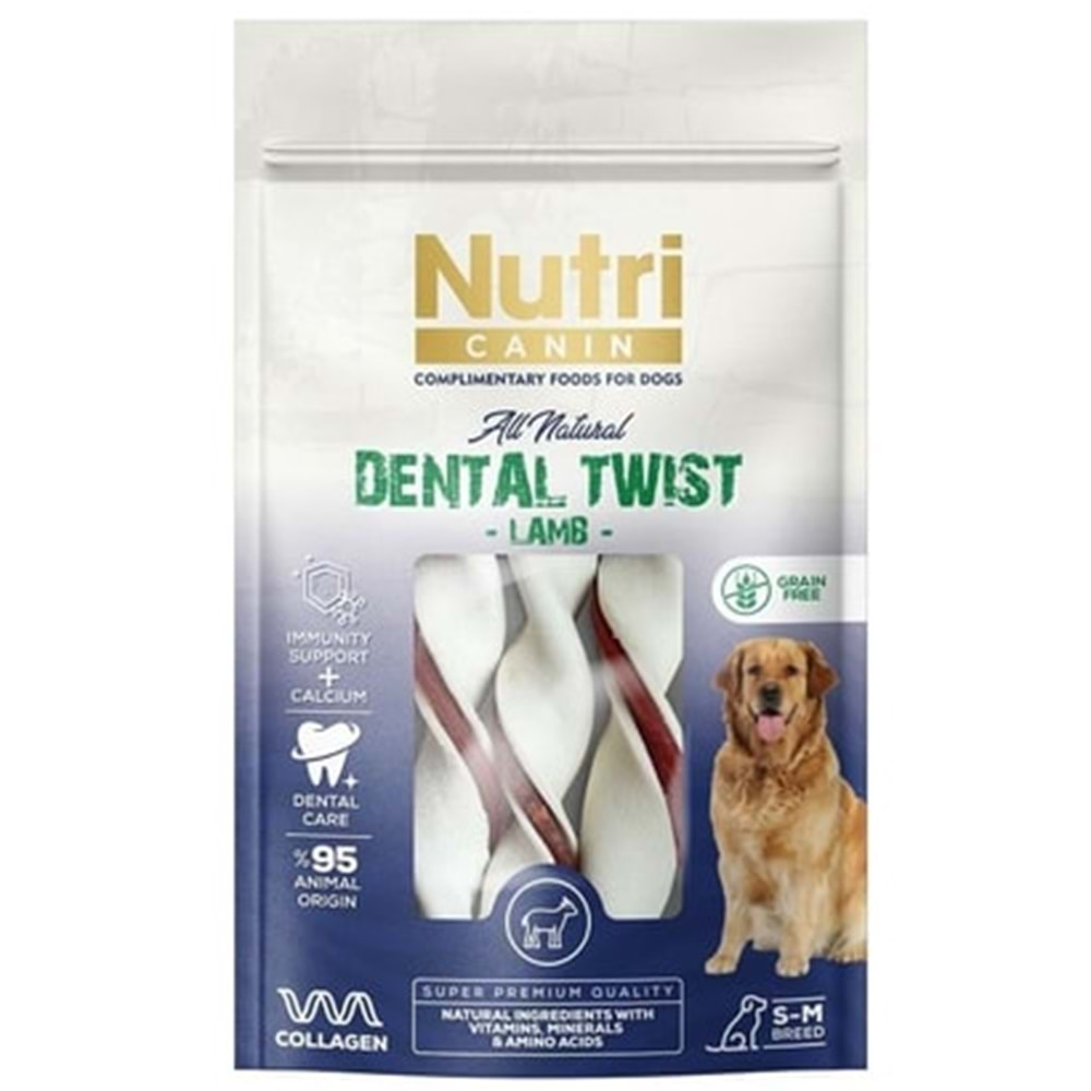 Nutri Canin Kuzu Etli Dental Kemik 80 Gr.