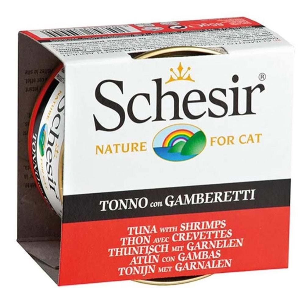 Schesir Ton Balıklı-Karidesli Kedi Yaş Mama 85gr