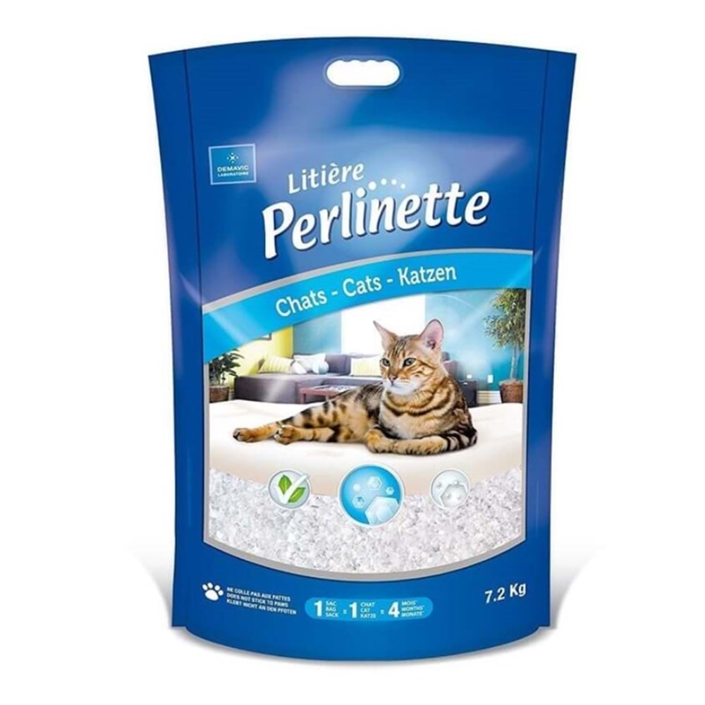 Perlinette Yetişkin ve Hassas Kediler İçin Kalın Kristal Kum 1,5kg