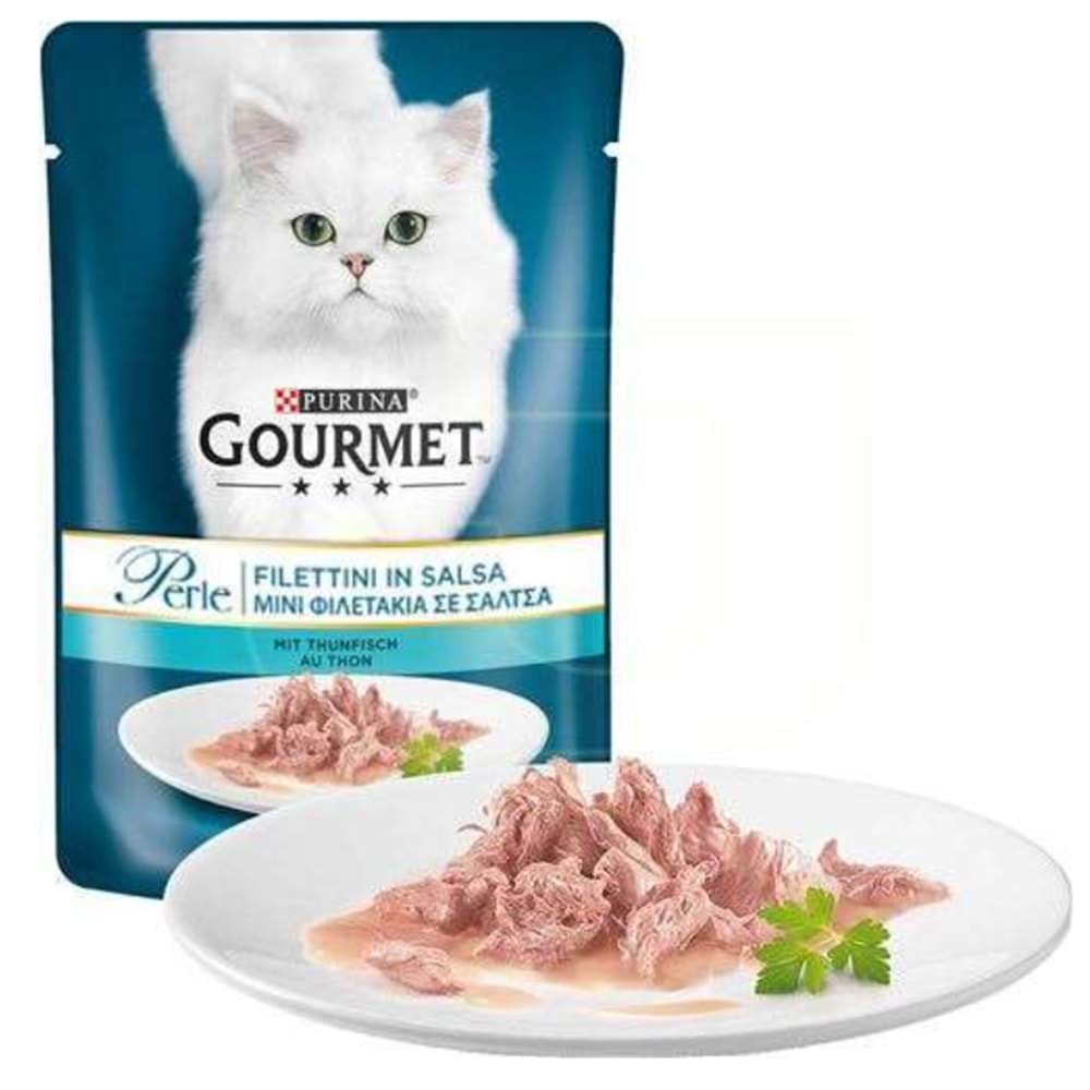 Gourmet Perle Izgara Ton Balıklı Yetişkin Kedi Konservesi 85gr