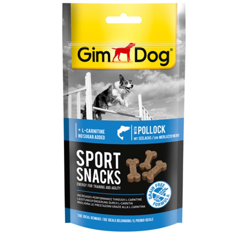 Gimdog Sportsnacks Kömür Balıklı L Carnitinli Tahılsız Köpek Ödül Tableti 60gr