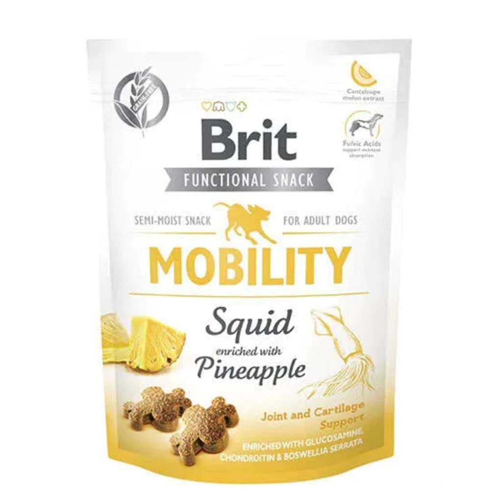 Brit Mobility Ananas ve Kalamarlı Köpek Ödülü 150gr