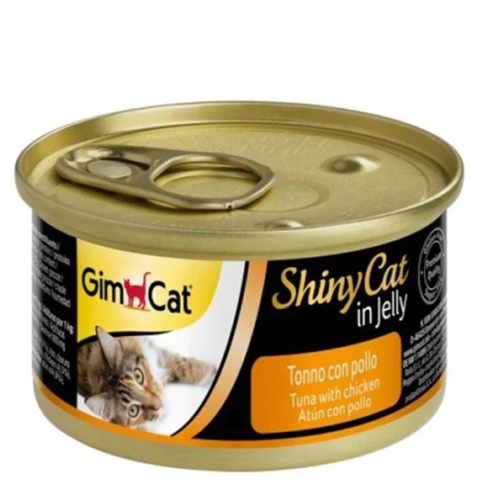 Gimcat Shinycat Ton Balıklı ve Tavuklu Kedi Konservesi 70gr