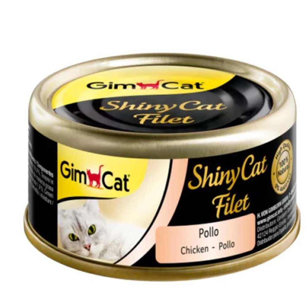 GimCat Shinycat Kıyılmış Tavuklu Kedi Konservesi 70gr