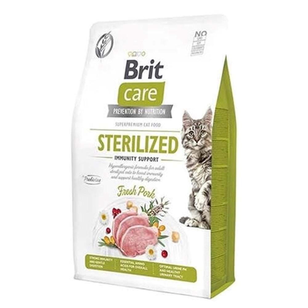 Brit Care Immunity Support Domuz Etli Kısırlaştırılmış Kedi Maması 7kg