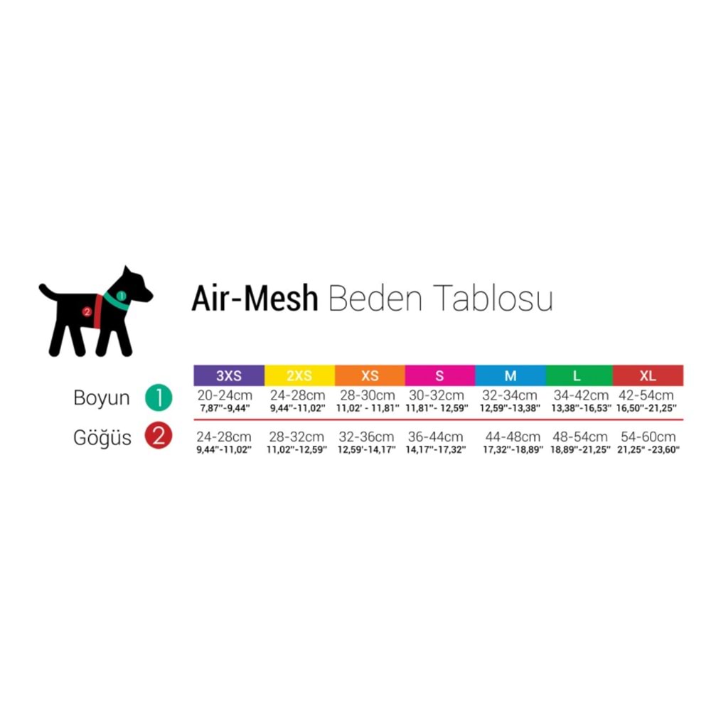 AIR-MESH HARNESS BLUE L