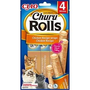 CIAO Churu Rolls Tavuk Sargılı Kedi Ödül Maması 10gr (4'lü)