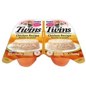 INABA Twins Jöle İçinde Tavuklu Kedi Konservesi 35gr (2'li)