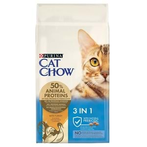 Cat Chow 3IN1 Hindili Yetişkin Kedi Maması 15kg