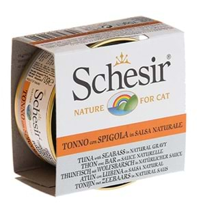 Schesir Ton Balıklı ve Levrekli Kedi Konservesi Kedi Yaş Maması 70gr