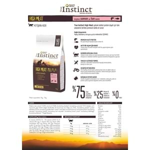 Instinct Original Yüksek Etli Somonlu Tahılsız Yetişkin Kedi Maması 1kg