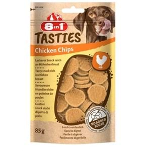 8in1 Tasties Chicken Chips Tavuk Cipsi Köpek Ödülü 85 Gr