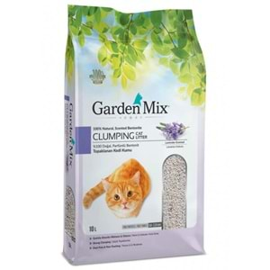 Gardenmix Bentonit Lavanta Kokulu İnce Taneli Doğal Kedi Kumu 10 Lt