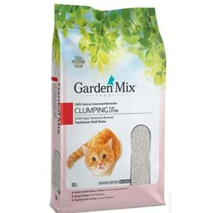 Garden Mix Bentonit Kokusuz Parfüm İçermeyen İnce Kedi Kumu 10 lt