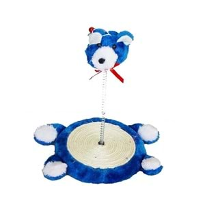 Eastland Peluş Hasır Yaylı Ayıcık Kedi Oyuncağı 26 Cm