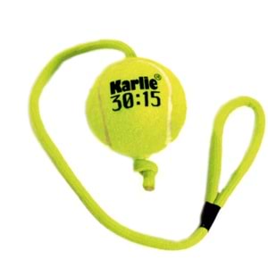 Karlie İpli Tenis Topu Köpek Oyuncağı 30cm (Sarı)