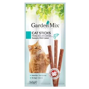 Garden Mix Somonlu Tahılsız Kedi Ödül Çubuğu 15gr (3'lü)