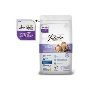 Felicia Hypo-Allergenic Üriner Sağlığı İçin Somonlu Düşük Tahıllı Kısırlaştırılmış Kedi Maması 2kg