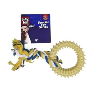 Playfull Plastik ve İpli Köpek Oyuncağı 18 Cm