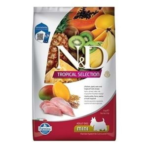 N&D Tropical Selection Tavuklu Küçük Irk Yetişkin Köpek Maması 1,5 Kg