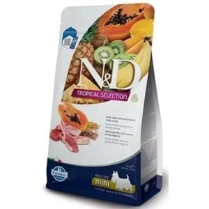 N&D Tropical Selection Kuzu Etli ve Tropikal Meyveli Mini Irk Yetişkin Köpek Maması 1,5kg