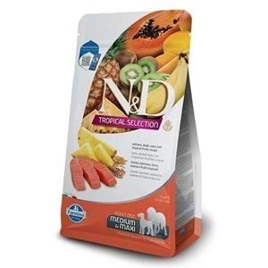 N&D Tropical Selection Somonlu ve Tropikal Meyveli Orta ve Büyük Irk Yetişkin Köpek Maması 2kg