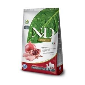 N&D Tahılsız Tavuk Nar 2.5 Kg Medium Maxi Yetişkin Kuru Köpek Maması