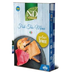 ND Balıklı Trio Menü Kedi Konserve Maması 6x70gr