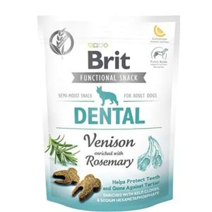 Brit Dental Biberiye ve Geyik Etli Diş Sağlığı için Köpek Ödülü 150gr