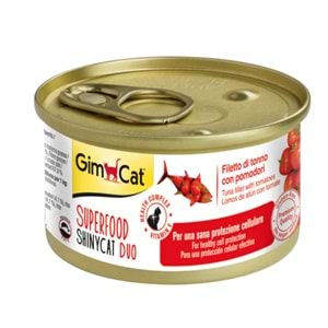 Gimcat Superfood Ton Balıklı ve Domatesli Yetişkin Kedi Konservesi 70gr