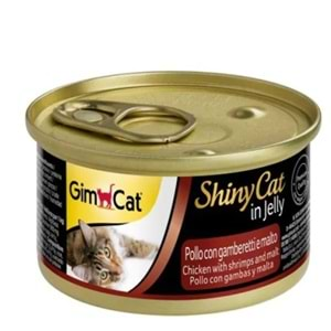 Gimcat Shinycat Malt Özlü Tavuklu ve Karidesli Kedi Konservesi 70gr