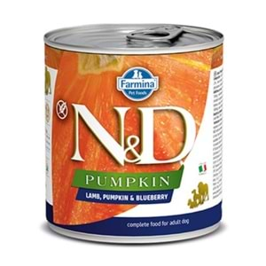 ND Pumpkin Balkabaklı Kuzulu Yetişkin Köpek Konservesi 285 Gr