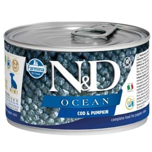 N&D Ocean Tahılsız Morina&Balkabağı Yaş Köpek Konservesi 140gr