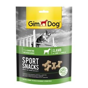 GimDog Sportsnacks Kuzulu L-Carnitinli Tahılsız Köpek Ödülü 150gr