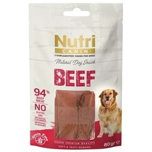 Nutri Canin Sığır Etli Tahılsız Köpek Ödül Maması 80 Gr