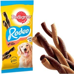 Pedigree Rodeo Biftekli Köpek Ödül Çubuğu 123gr (7'li)