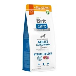 Brit Care Hipoalerjenik Büyük Irk Kuzulu Yetişkin Köpek Maması 12kg + 2kg Hediyeli!