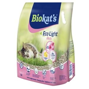 Biokat's Eco Light Fresh Cherry Blossom (Kiraz Çiçeği Kokulu) Pelet Kedi Kumu 5 Lt