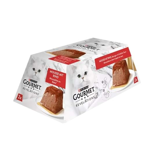 Purina Gourmet Revelations Sığır Etli Kedi Yaş Maması 2x57gr