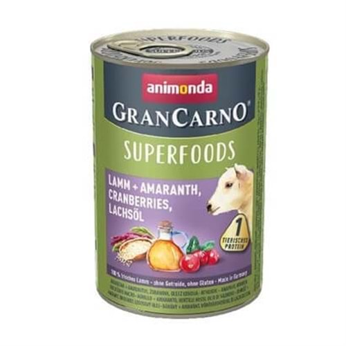 Animonda Superfoods Kuzu Amarant Ve Kızılcıklı Yaş Köpek Maması 400 gr