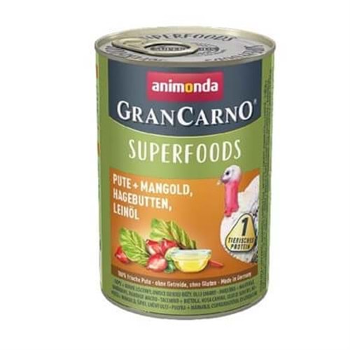 Animonda Superfoods Hindi Kuşburnu Ve Pazılı Yaş Köpek Maması 400 gr